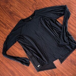 Alala Midnight Long Sleeve Tee with cool cross cross back size large